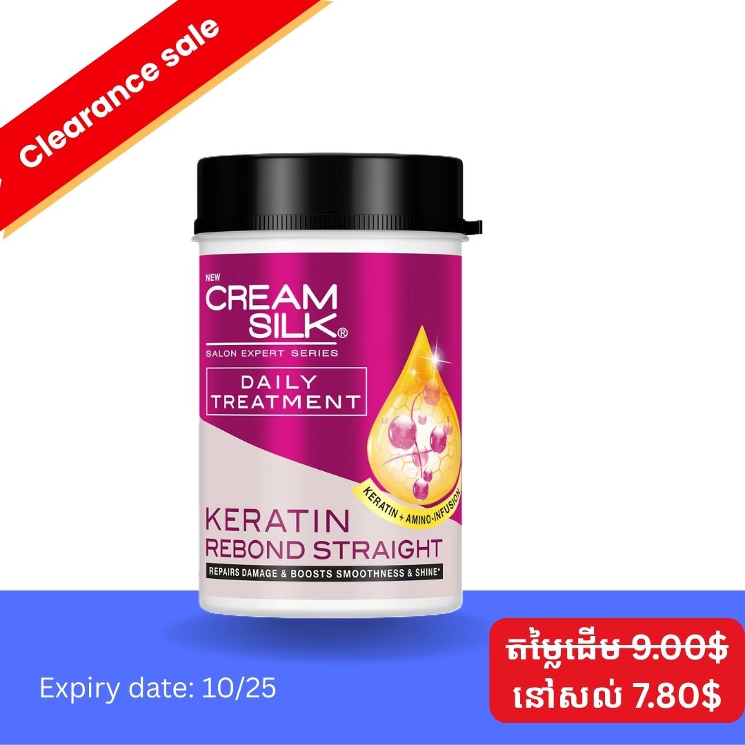 Cream Silk Keratin Rebond Straight 650ml