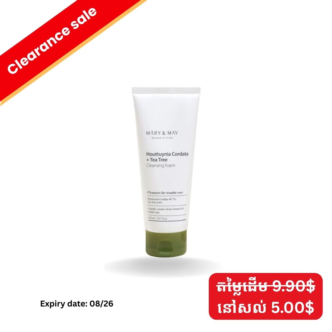 Mary & May Houttuynia Cordata Tea Tree Cleans ing Foam 150ml