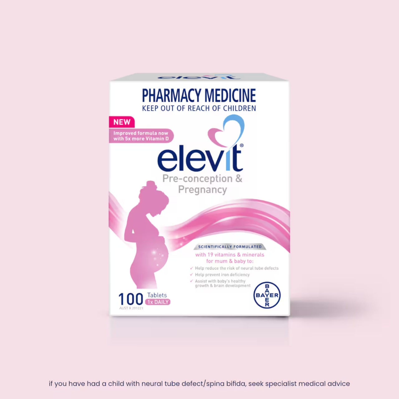 Elevit Pre-conception & Pregnancy 100tablets/box