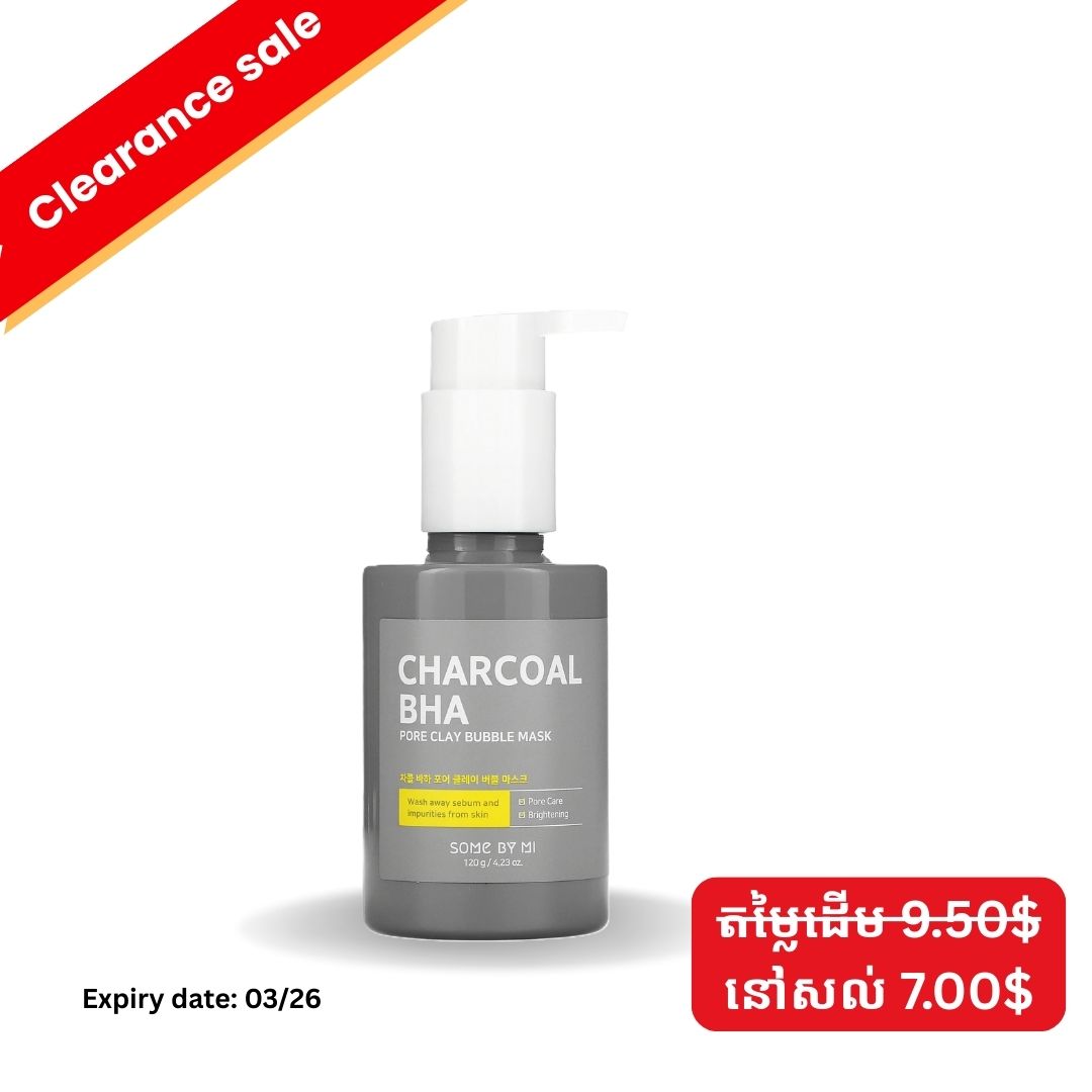 Charcoal BHA Pore Clay Bubble Mask 120g/B